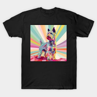 Scottish Terrier in 80's T-Shirt